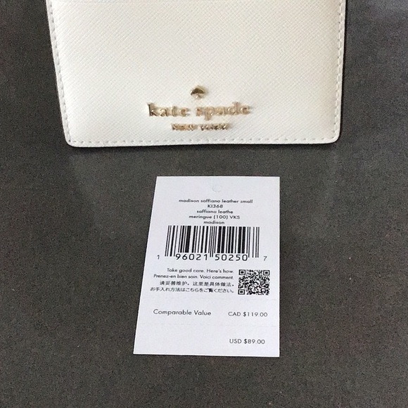 Kate Spade NWT Madison Saffiano Leather Card Wallet. - Picture 3 of 5